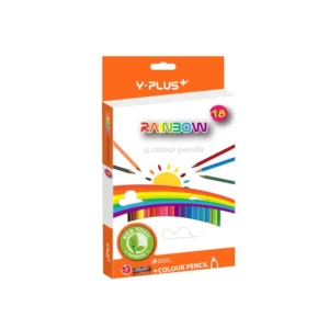 Lapiz de Color Largo 18 Colores Y-Plus Triangular + Sacapunta