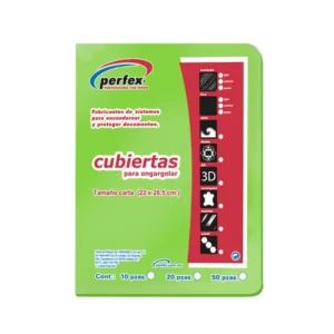 Cubierta Para Encuadernar Tama?o Carta Paquete50 Liso Esp14 Puntos Verde Perfex