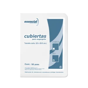 Cubierta Para Encuadernar Tama?o Carta Paquete50 Liso Esencial 14 Puntos Kristal Perfex