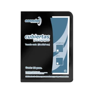 Cubierta Para Encuadernar Tama?o Oficio Paquete50 Liso Esencial 14 Puntos Negro Perfex