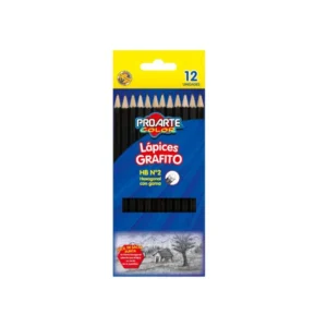 Lapiz Grafito Hb Paquete12 Proarte Neg