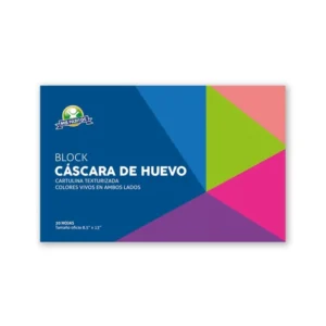 Block Tama?o Oficio Cartulina Cascara Huevo 20 Hojas Mis Pasitos