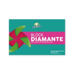 Block Tama?o Oficio Cartulina Diamante 20Hojas Mis Pasitos