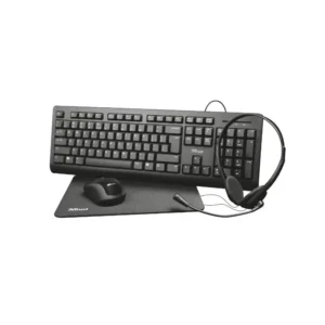 Kit Teclado+Mouse+Pad+Audifono Trust 3.5Mm Primo