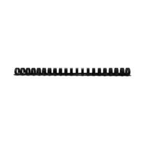 Espiral Plastico 1-1/8 Tama?o CartaBolsa de 25 piezas Redondo Negro Basic For Binding