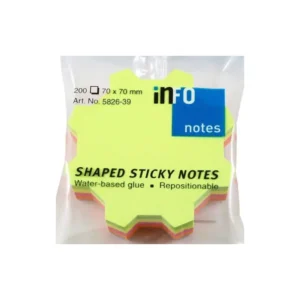 Nota Adhesiva Infonote 3X3 Figura de Engrane 5826-39 200 Hjs