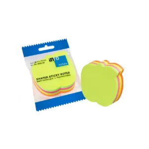 Nota Adhesiva Infonote 3X3 Figura de Manzana 5830-39 200 Hjs
