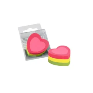 Nota Adhesiva Infonote 2X2 Figura de Corazon 5840-39 225 Hjs