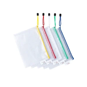 Lapicero Plastica Deli Transparente A5 Con Zipper