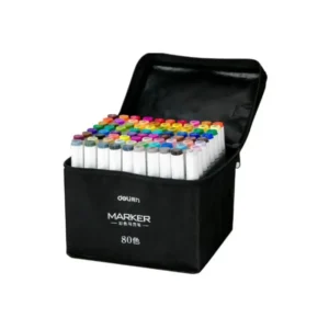 Marcador Doble Punta Paquete 80 Deli