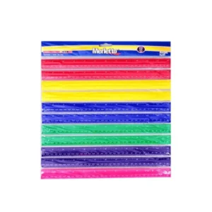 Regla Plastica Pqt12 Merletto 30cm Colores Surt