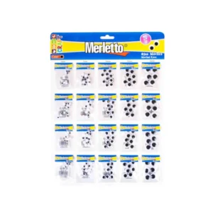 Ojos Moviles Paquete 20 Tama?os Surtido Neg Merletto