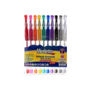 Boligrafo Merletto Surt Pqt10 Gel Escar