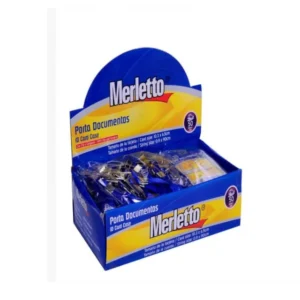 Porta Carnet Plastico Paquete 50 Con Clip Y Cord Vert Azul Merletto