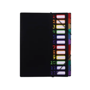 Acordeon Plastico Tama?o Carta 12 Divisiones Con Liga Merletto