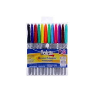 Marcador Permanente 12 Colores Fino Merletto
