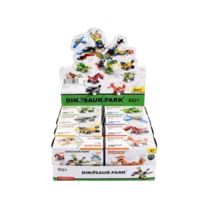 Juego Bloque Plastico Para Armar Paquete 8 Dinosaurio