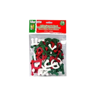 Foamy Adhesivo Letras Escarchada Navide?o Merletto