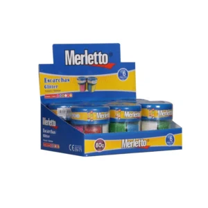 Escarcha Merletto Bote 6 colores Neon 80G
