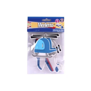 Foamy Adhesivo 3D Helicoptero 4 piezas Merletto