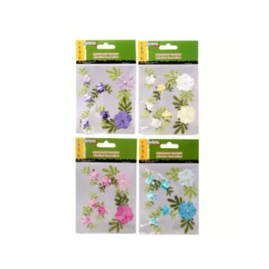 Calcomania 3d Para Tarjetas Flores De Papel Merletto