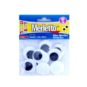 Ojos Moviles 2.8Cm 10Pzs Merletto