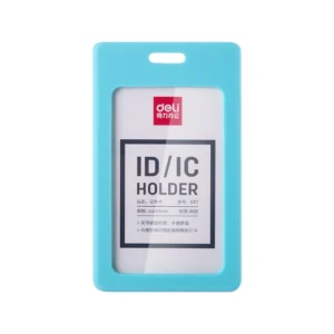Porta Carnet Goma Deli Vertical Azul Claro