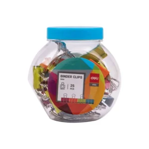 Clip Billetero 1 Bote 25 piezas Deli Surtido (19Mm)