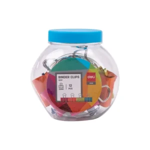 Clip Billetero 1 Bote 12 piezas Deli Surtido (25Mm)