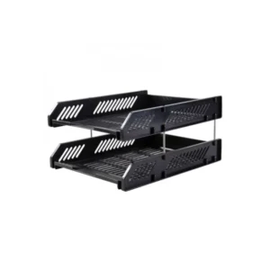 Papelera Deli Plastico Negra 2 Depositos