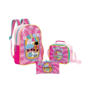 Mochila Lol Surprise Con Lonchera Y Lapicero