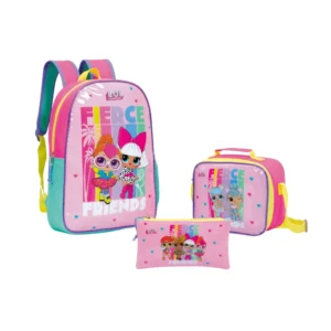 Mochila Lol Surprise Con Lonchera Y Lapicero