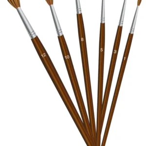 Pincel # 5 Redondo Largo Pelo De Camello Proarte