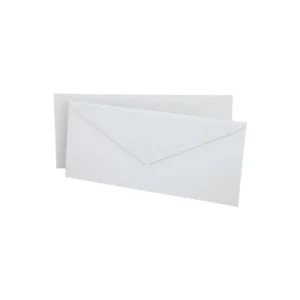 Sobre Blanco T/O 10.5 X 24 Cms Paquete50 Engomado