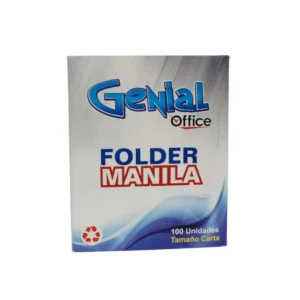 Folder Manila Tama?o Carta Paquete100 Genial