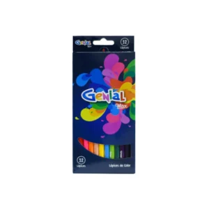 Lapiz de Color Largo 12 Colores Genial Max