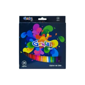 Lapiz de Color Largo 24 Colores Genial Max