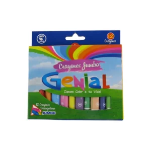 Crayon 12 Colores Jumbo Triangular Genial