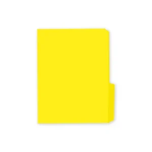 Folder Tama?o Carta Paquete10 Amarillo Genial