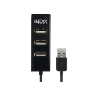 Hub Usb 4 Puertos 2.0 Negro  Imexx