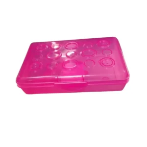 Caja Plastico Circulos Grande