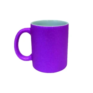 Taza Ceramica Para Sublimar 11Oz Escarchada Rosa