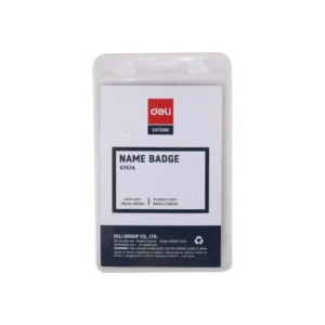 Porta Carnet Plastico Deli Vertical Transparente