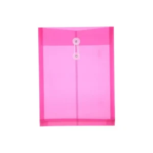 Sobre Plastico A4 Con Cordon Vertical Rojo Deli