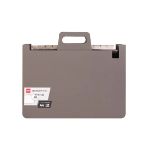 Portafolio Deli Plastico Tama?o Carta Con Acordeon 13 Divisiones Gris Claro