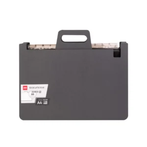 Portafolio Deli Plastico Tama?o Carta Con Acordeon 13 Divisiones Gris Oscuro