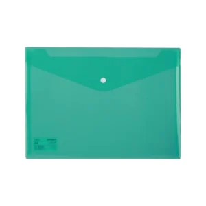 Sobre Plastico Tama?o Carta Con Broche Horiz Verde Deli