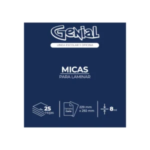 Lamina Tama?o Carta 8Ml Paquete25 Genial