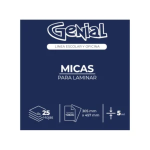 Lamina Tabloide 5Ml Paquete25 Genial