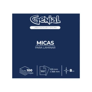 Lamina Tama?o Oficio 8Ml Paquete100 Genial
